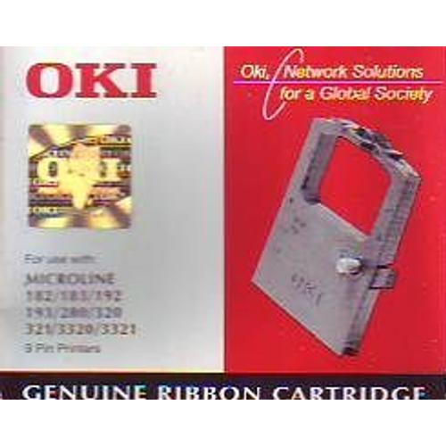 oki genuine ribbon cartridge pour microline M L182 / 183/ 192/ 193/ 280 / 320 / 321 / 3320 /  3321