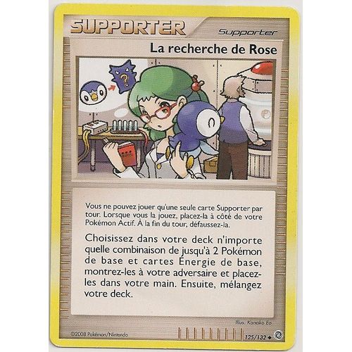 La Recherche De Rose - Supporter - 0 Pv - Diamant Et Perle - Merveilles Secrètes - 125/132 - Peu Commune