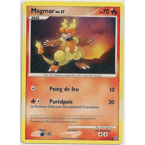 Magmar - #126 - 70 Pv - Diamant Et Perle - Merveilles Secrètes - 093/132 - Commune