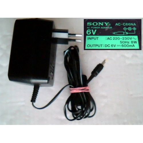 Transformateur SONY AC-C66NA (6V-600mA) AC/DC