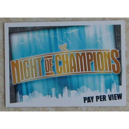 Carte Wwe Slam Attax Evolution 2009 : Night Of Champions - Pay Per View Card