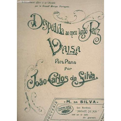 Despedida Ao Meu Lindo Paiz - Valsa Para Piano.