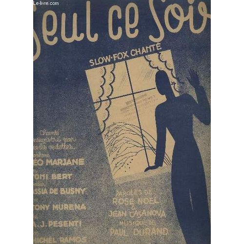 Seul Ce Soir ( Bin Allein, Allein !) - Slow Fox Chante.