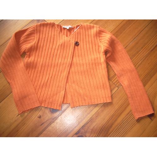 Gilet Vynil Fraise Orange 8ans Superbe Coupe