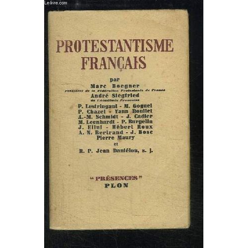 Protestantisme Français.