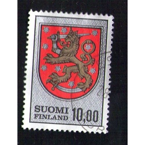 Finlande Oblitération Ronde Used Stamp Blason Armoirie Suomi 10,00