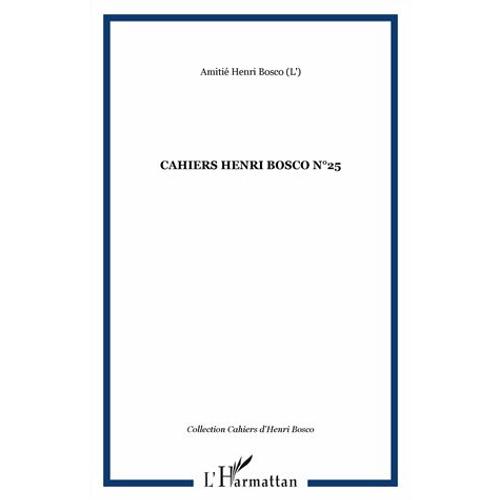 Cahiers Henri Bosco N° 25