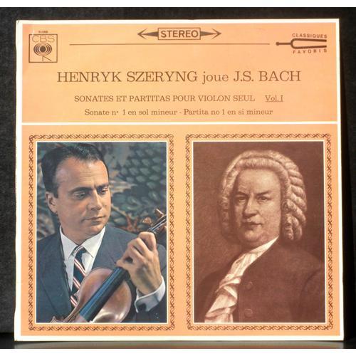 Bach Szeryng Sonate 1 - Partita 1 - Cbs 51068 Stéréo