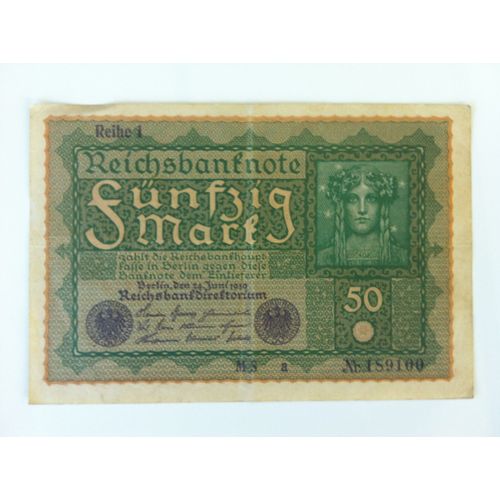 Billet De 50 Marks De 1919