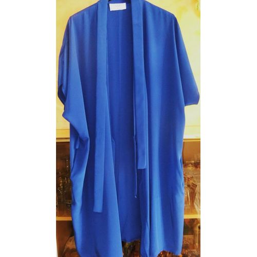 Déshabillé Femme Kimono Robe De Chambre Bleu Taille 42 Neyret