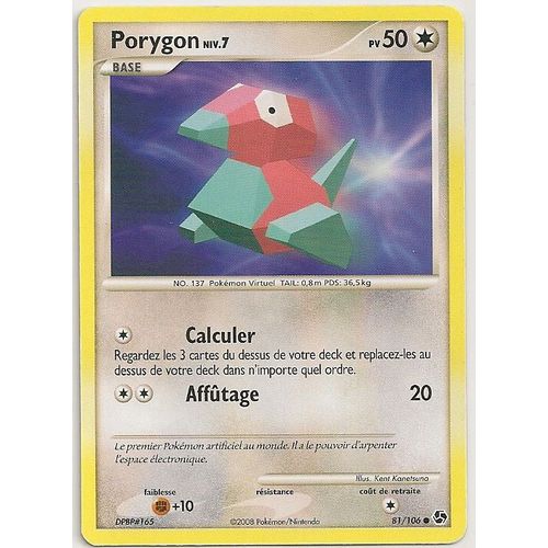 Porygon - #137 - 50 Pv - Diamant Et Perle - Duels Au Sommet  - 081/106 - Commune