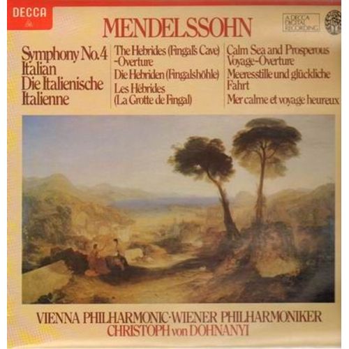 Symphony No.4 Italian,, Vienna Philh, Ch. Von Dohnanyi