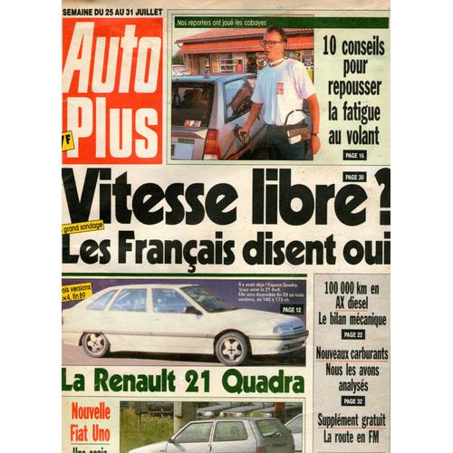 Auto Plus  N° 46 : Vitesse Libre Les Francais Disent Oui
