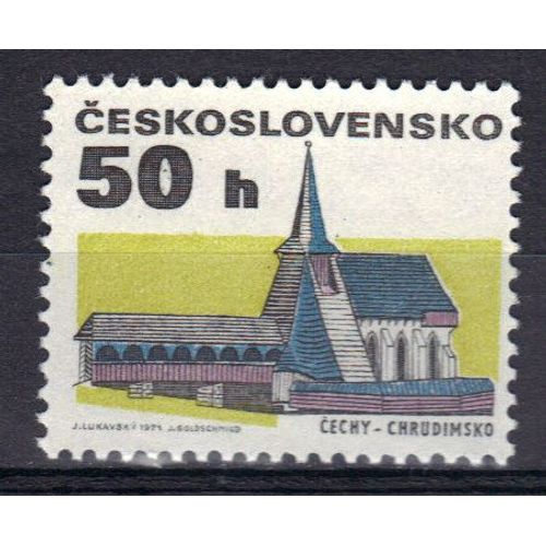 Tchecoslovaquie 1971 : Ancienne Bâtisse : Eglise De Chrudinisko (Bohême) - Timbre Neuf **
