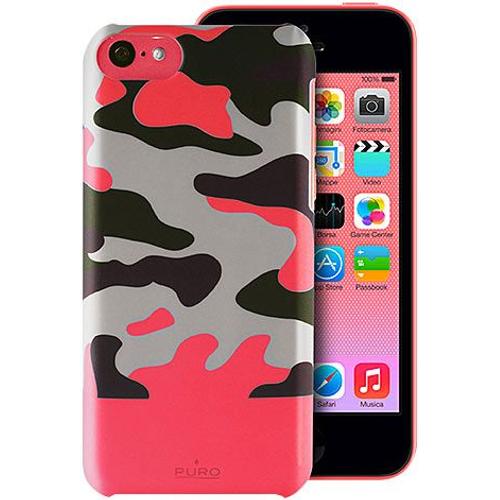 Puro Camou Soft Cover Rose - Coque De Protection Pour Iphone 5c