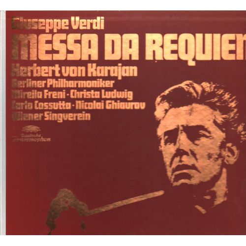 Messa Da Requiem,, Karajan, Berliner Philh, Freni, Ludwig, Cossutta, Ghiaurov, Wiener Singverein
