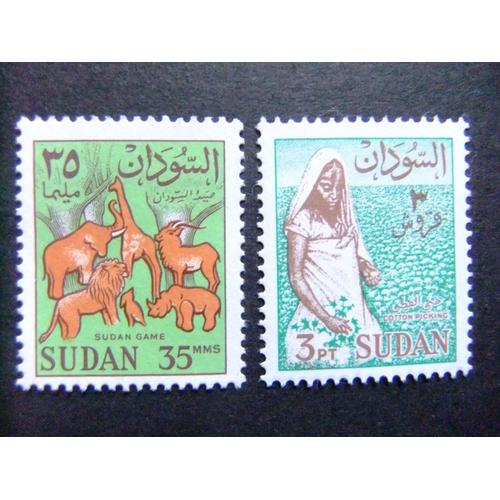 51 Soudan République Sudan 1962 Animaux Yvert 148 +149 A (*)