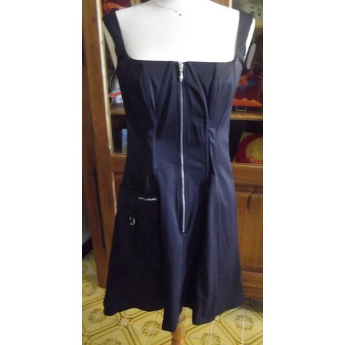 Robe À Bretelles Noire Des Filles A La Vanille Modèle "Préférence" T2 (38/40)