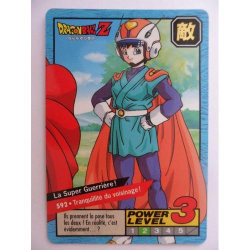 Carte Dragon Ball Z Power Level Carddass N° 592 Bandai 1996 France