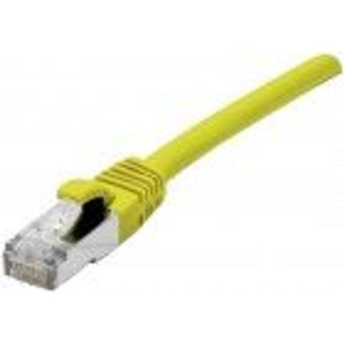 deXlan - Cordon de raccordement - RJ-45 (M) pour RJ-45 (M) - 20 m - SFTP, PiMF - CAT 6a - sans halogène, moulé, sans crochet - jaune