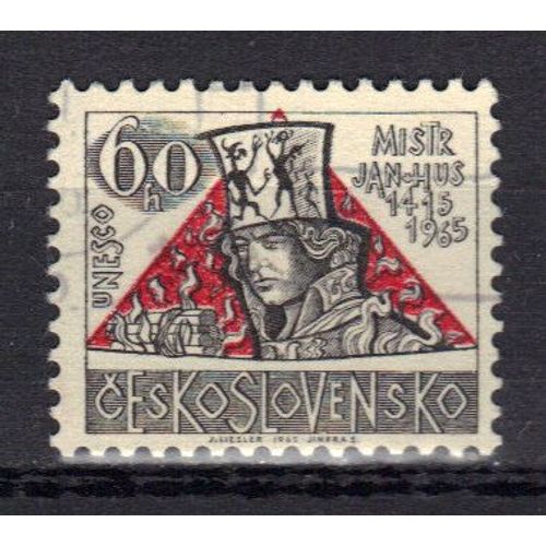 Tchecoslovaquie 1965 : 550è Anniversaire De La Mort Du Réformateur Religieux, Jan Hus - Timbre Oblitéré