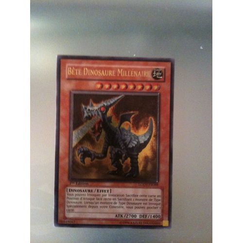 Carte Yu-Gi-Oh! Bête Dinosaure Millénaire Lodt-Fr088
