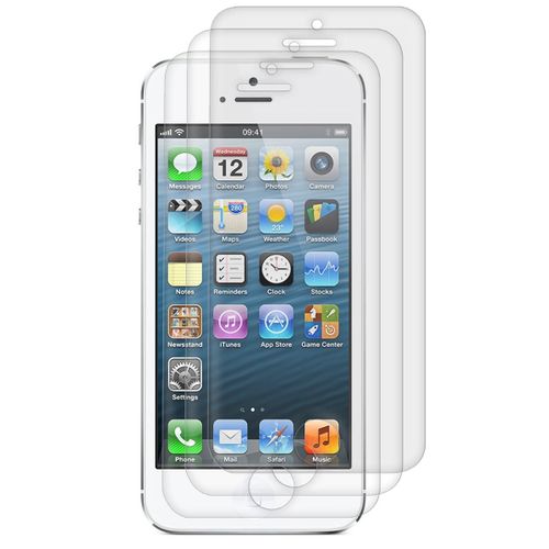 Kwmobile 3x Film Protection Compatible Avec Apple Iphone 5c - 3x Film De Protection D'écran Mat Pour Téléphone En Plastique