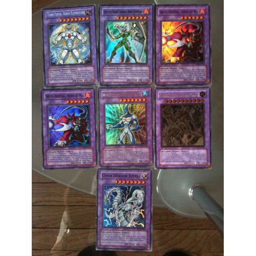 Carte Yu-Gi-Oh! Lot De 7 Cartes