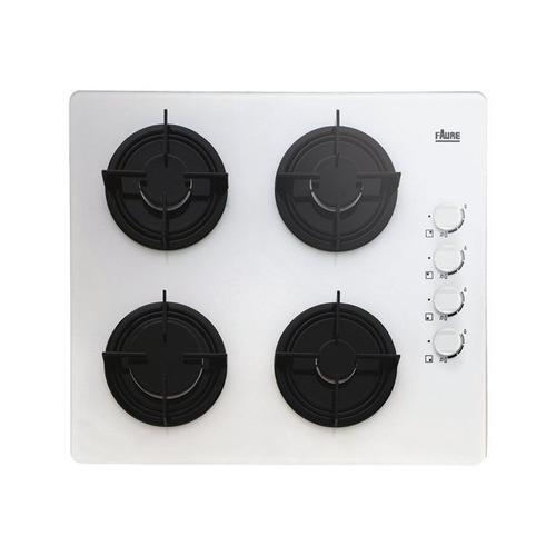 Faure FGO6241WA - Table de cuisson au gaz - 4 plaques de cuisson - Niche - largeur : 55 cm - profondeur : 47 cm - blanc