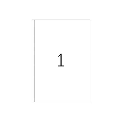HERMA Premium - Étiquettes en papier plastifiées mates autocollantes permanentes - blanc - 297 x 200 mm 100 étiquette(s) ( 100 feuille(s) x 1 )