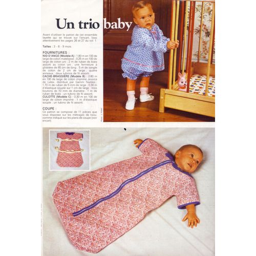 Patron Couture Alpoha Aiguille N° 36 : Un Trio Baby