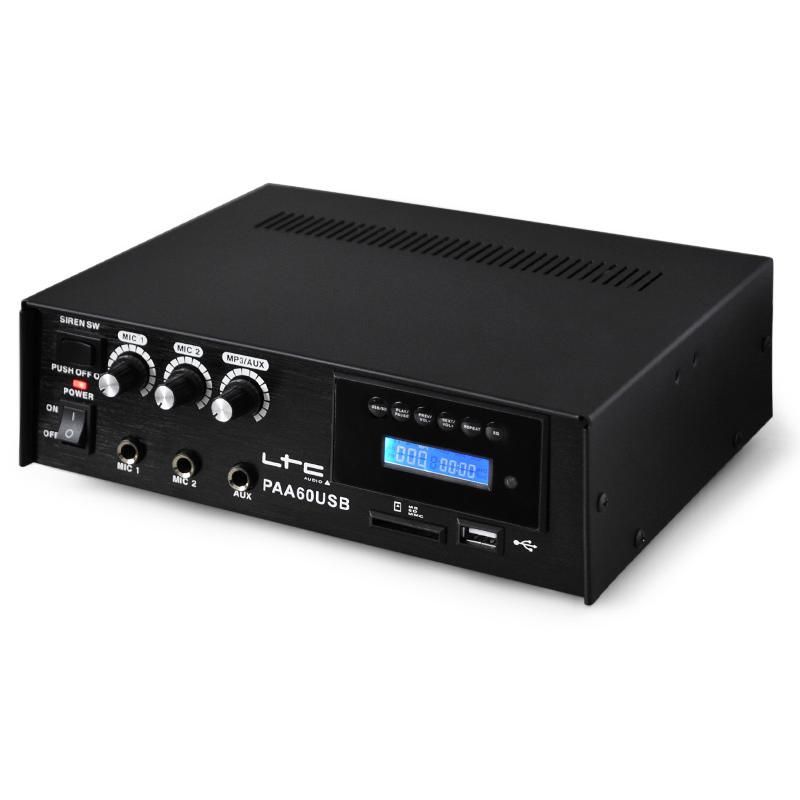 Ampli sono USB SD MP3 2x entrées micro 12V