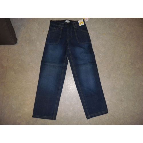 Jean Vertbaudet Bleu Fonce 8 Ans Neuf