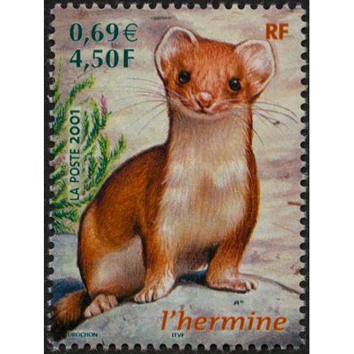 Timbre L'hermine - 2001 - Neuf - Yt 3384