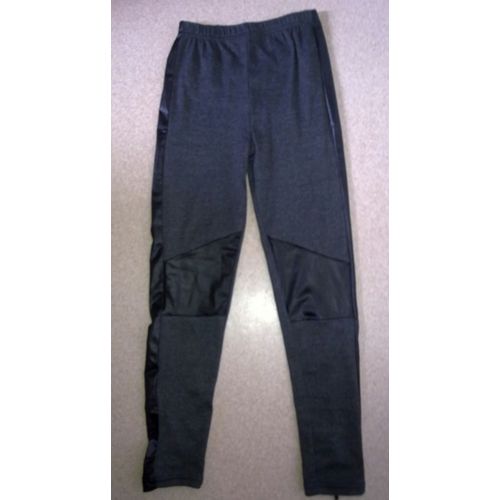 Legging Gris Foncé À Bandes Effet Cuir - 36/38