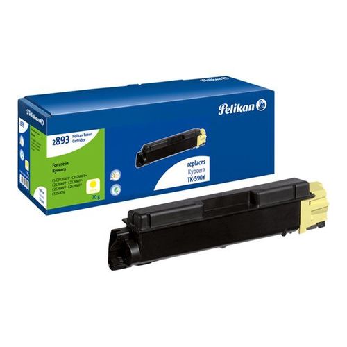 Pelikan 2893 - Jaune - cartouche de toner (équivalent à : Kyocera TK-590Y ) - pour Kyocera FS-C2026, FS-C2126; ECOSYS M6023, M6026, M6526, P6026; FS-C5250