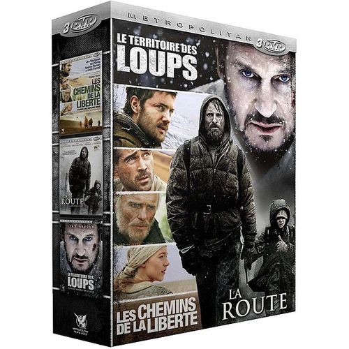 Survie - Coffret 3 Films : Le Territoire Des Loups + La Route + Les Chemins De La Liberté - Pack