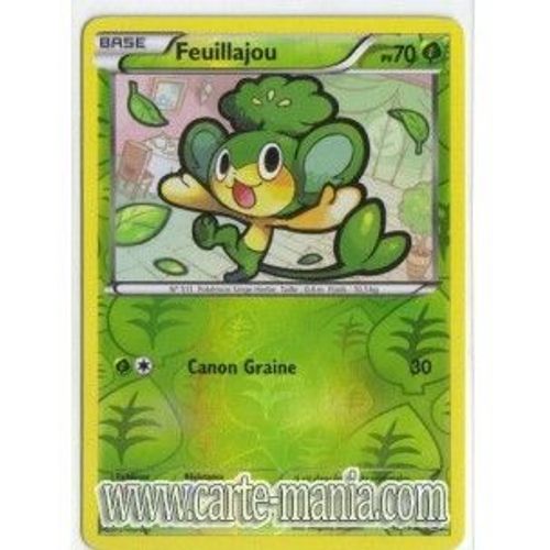 Carte Pokémon Feuillajou Holo Reverse 6/99 Noir & Blanc Destinees Futures Neuf