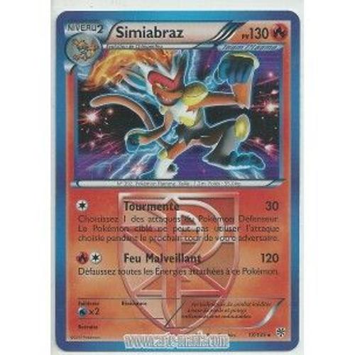 Carte Pokémon Simiabraz Holo 17/135 Tempete Plasma Neuf Rare Fr