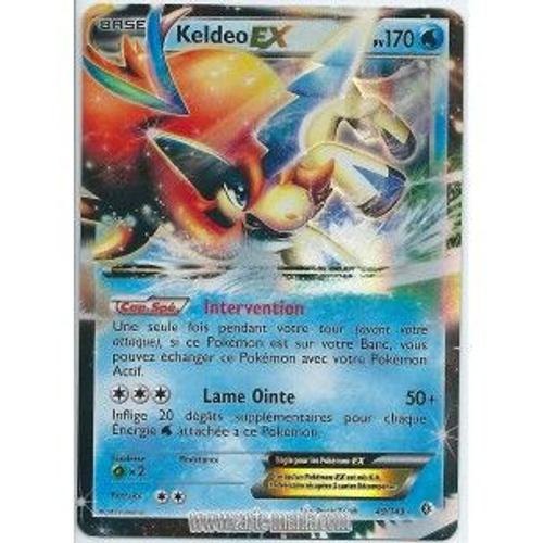 Carte Pokémon Keldeo Ex Holo Reverse 49/149 Noir & Blanc Frontières Franchies