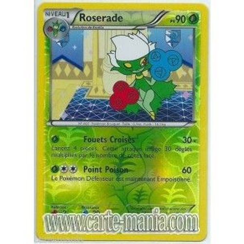 Carte Pokémon Roserade Holo Reverse 14/124 Noir & Blanc Dragons Exaltés Fr Neuve