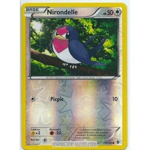 Carte Pokémon Nirondelle Holo Reverse 112/149 Noir & Blanc Frontières Franchies Fr