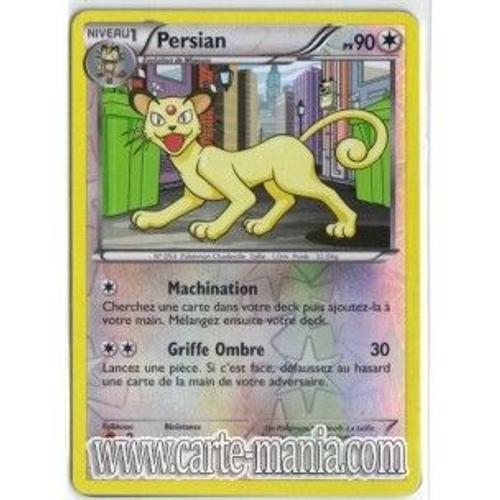 Carte Pokémon Persian Holo Reverse 81/99 Noir & Blanc Destinees Futures Neuf