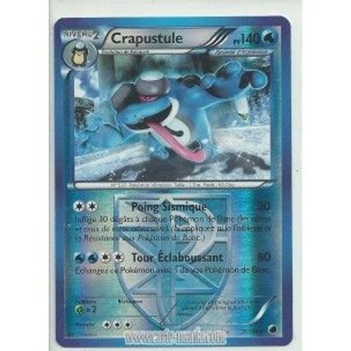Carte Pokémon 26/116 Crapustule Holo Reverse N&b Glaciation Plasma Neuve