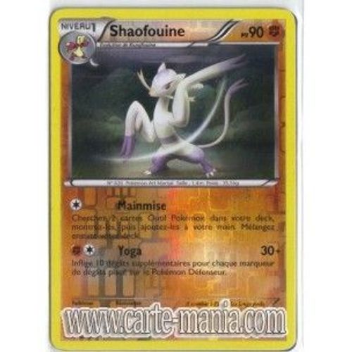 Carte Pokémon Shaofouine Holo Reverse 68/99 Noir & Blanc Destinees Futures Neuf