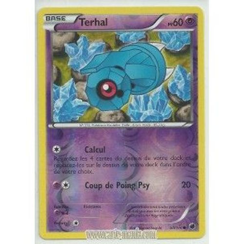 Carte Pokémon 50/116 Terhal Holo Reverse N&b Glaciation Plasma Neuve