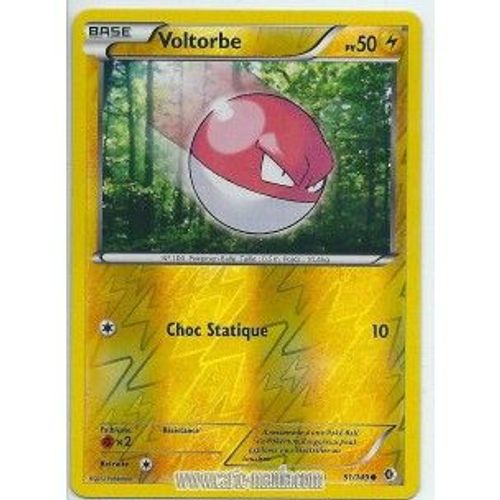 Carte Pokémon Voltorbe Holo Reverse 51/149 Noir & Blanc Frontières Franchies Fr