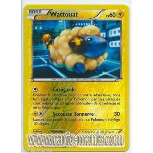 Carte Pokémon Wattouat Holo Reverse 38/124 Noir & Blanc Dragons Exaltés Fr Neuve