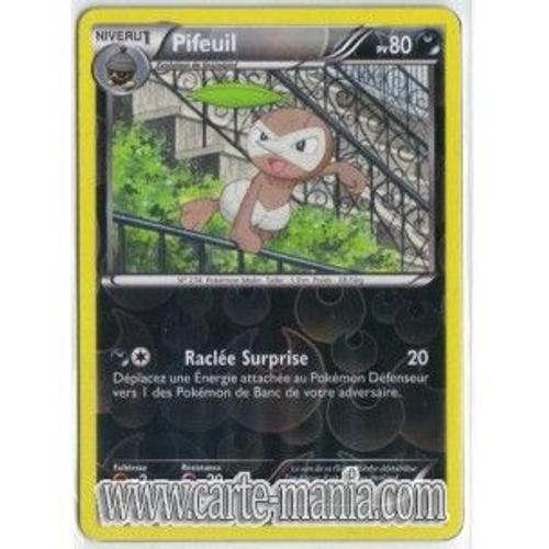 Carte Pokémon Pifeuil Holo Reverse 71/99 Noir & Blanc Destinees Futures Neuf