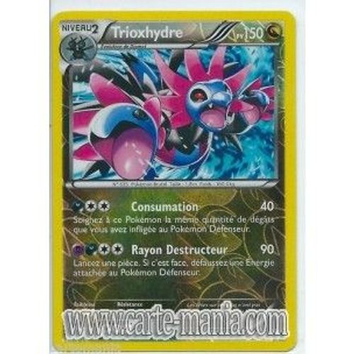 Carte Pokémon Trioxhydre Holo Reverse 98/124 Noir & Blanc Dragons Exaltés Neuve